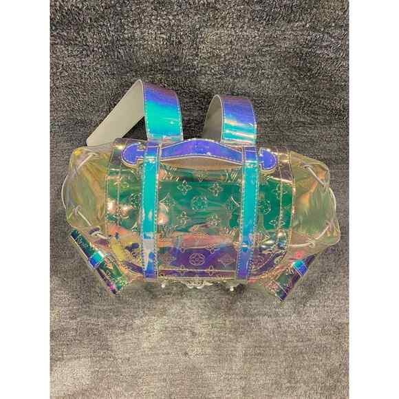 Louis Vuitton Christopher GM Prism Iridescent Monogram PVC Logo Backpack Bag - Picture 8 of 12